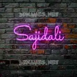 sajidali in Pink Neon style - 3D name wallpaper