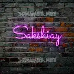 sakshiay in Pink Neon style - 3D name wallpaper