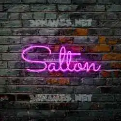 salton in Pink Neon style - 3D name wallpaper