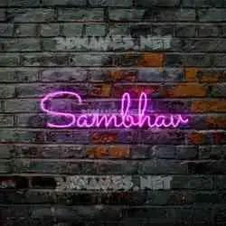 sambhav in Pink Neon style - 3D name wallpaper