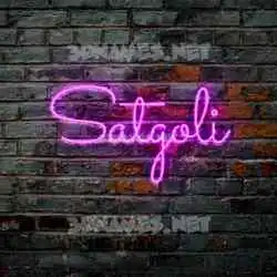 satgoli in Pink Neon style - 3D name wallpaper