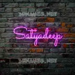 satyadeep in Pink Neon style - 3D name wallpaper