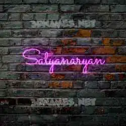 satyanaryan in Pink Neon style - 3D name wallpaper