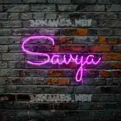 savya in Pink Neon style - 3D name wallpaper