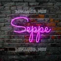 seppe in Pink Neon style - 3D name wallpaper