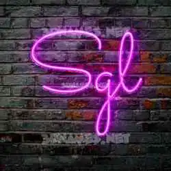 sgl in Pink Neon style - 3D name wallpaper