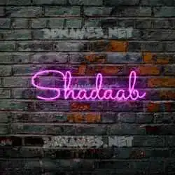 shadaab in Pink Neon style - 3D name wallpaper