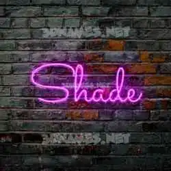 shade in Pink Neon style - 3D name wallpaper