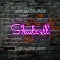 shadwell in Pink Neon style - 3D name wallpaper