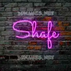 shafe in Pink Neon style - 3D name wallpaper