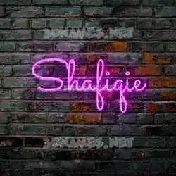 shafiqie in Pink Neon style - 3D name wallpaper
