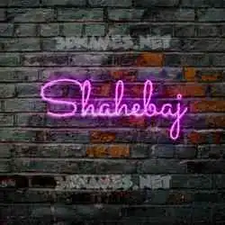 shahebaj in Pink Neon style - 3D name wallpaper