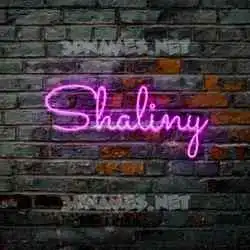shaliny in Pink Neon style - 3D name wallpaper