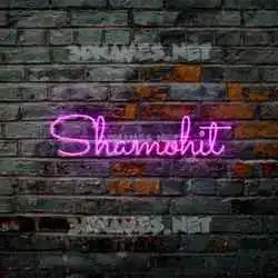 shamohit in Pink Neon style - 3D name wallpaper