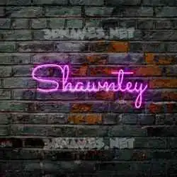 shawntey in Pink Neon style - 3D name wallpaper