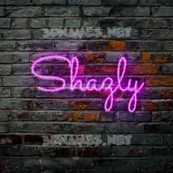shazly in Pink Neon style - 3D name wallpaper