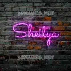 sheitya in Pink Neon style - 3D name wallpaper