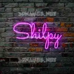 shilpy in Pink Neon style - 3D name wallpaper