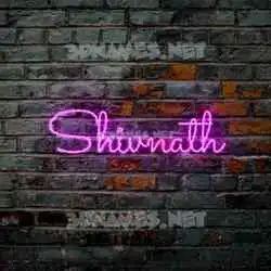 shivnath in Pink Neon style - 3D name wallpaper