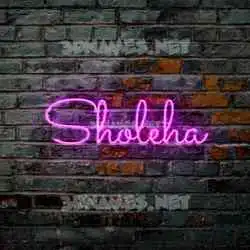 sholeha in Pink Neon style - 3D name wallpaper