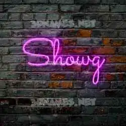 showg in Pink Neon style - 3D name wallpaper