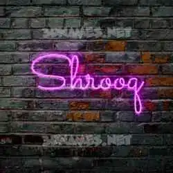 shrooq in Pink Neon style - 3D name wallpaper