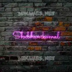 shubhamkomal in Pink Neon style - 3D name wallpaper