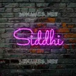 siddhi in Pink Neon style - 3D name wallpaper