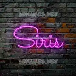 siris in Pink Neon style - 3D name wallpaper