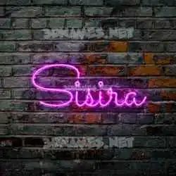 sisira in Pink Neon style - 3D name wallpaper