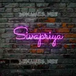 sivapriya in Pink Neon style - 3D name wallpaper