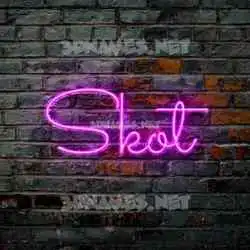 skot in Pink Neon style - 3D name wallpaper