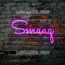 smaaq in Pink Neon style - 3D name wallpaper