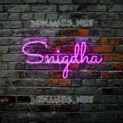 snigdha in Pink Neon style - 3D name wallpaper