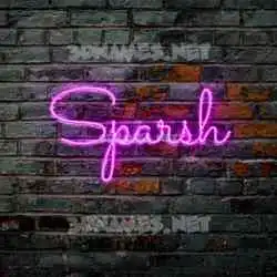 sparsh in Pink Neon style - 3D name wallpaper