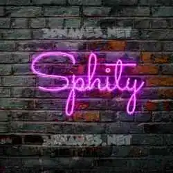 sphity in Pink Neon style - 3D name wallpaper