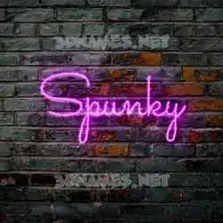 spunky in Pink Neon style - 3D name wallpaper