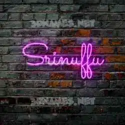 srinuffu in Pink Neon style - 3D name wallpaper