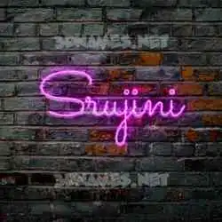 srujini in Pink Neon style - 3D name wallpaper