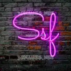 ssf in Pink Neon style - 3D name wallpaper