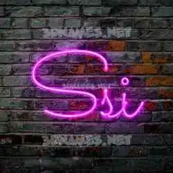 ssi in Pink Neon style - 3D name wallpaper