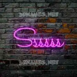 ssssss in Pink Neon style - 3D name wallpaper