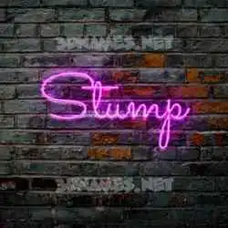 stump in Pink Neon style - 3D name wallpaper