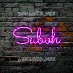 suboh in Pink Neon style - 3D name wallpaper