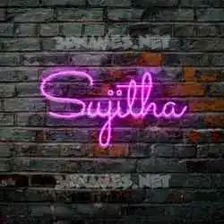 sujitha in Pink Neon style - 3D name wallpaper
