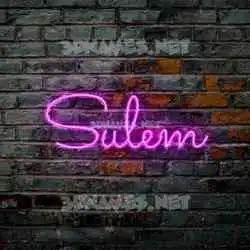 sulem in Pink Neon style - 3D name wallpaper