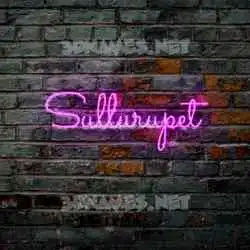 sullurupet in Pink Neon style - 3D name wallpaper