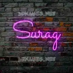 surag in Pink Neon style - 3D name wallpaper