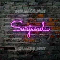surjendu in Pink Neon style - 3D name wallpaper