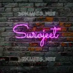 surojeet in Pink Neon style - 3D name wallpaper
